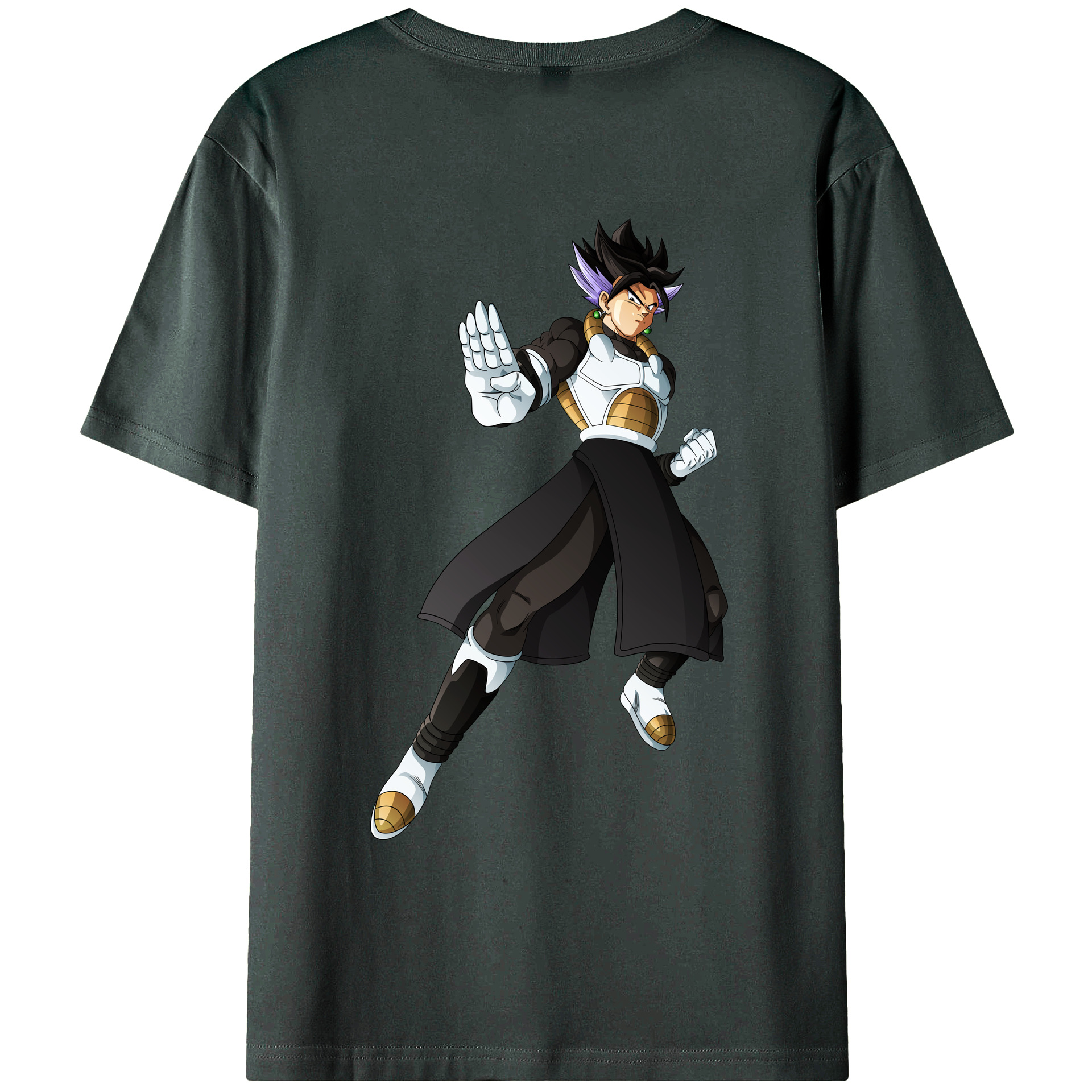（画像用） ドラゴンボール ベジット DRAGON BALL Vegetto 綿100％ メンズ半袖Tシャツ（バックプリント） 通気性